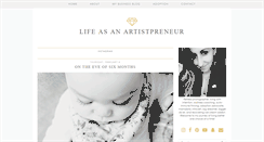 Desktop Screenshot of lifeasanartistpreneur.com